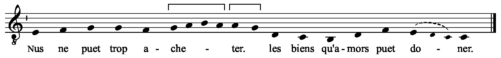 Refrain musical notation